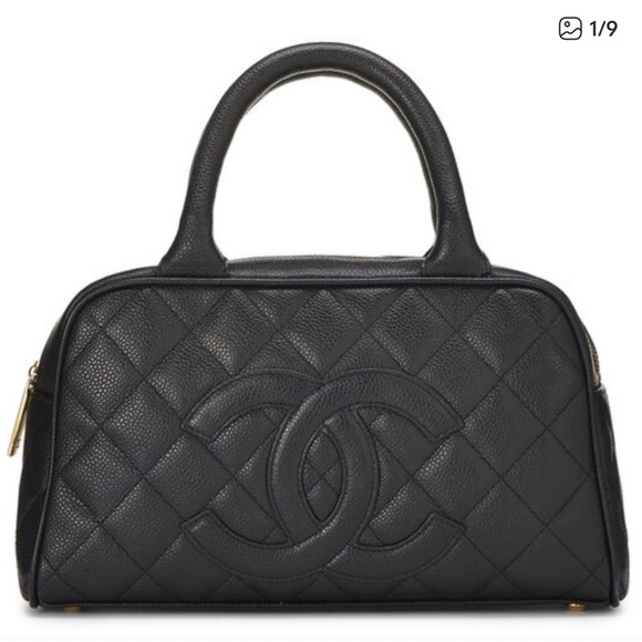 CHANEL Handbags - CHANEL QUILTED CAVIAR BOWLER